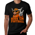 Horn Hand Funny Saying Texas Gift for Men, Women  Kids  Summer-ready Fabric T-Shirt