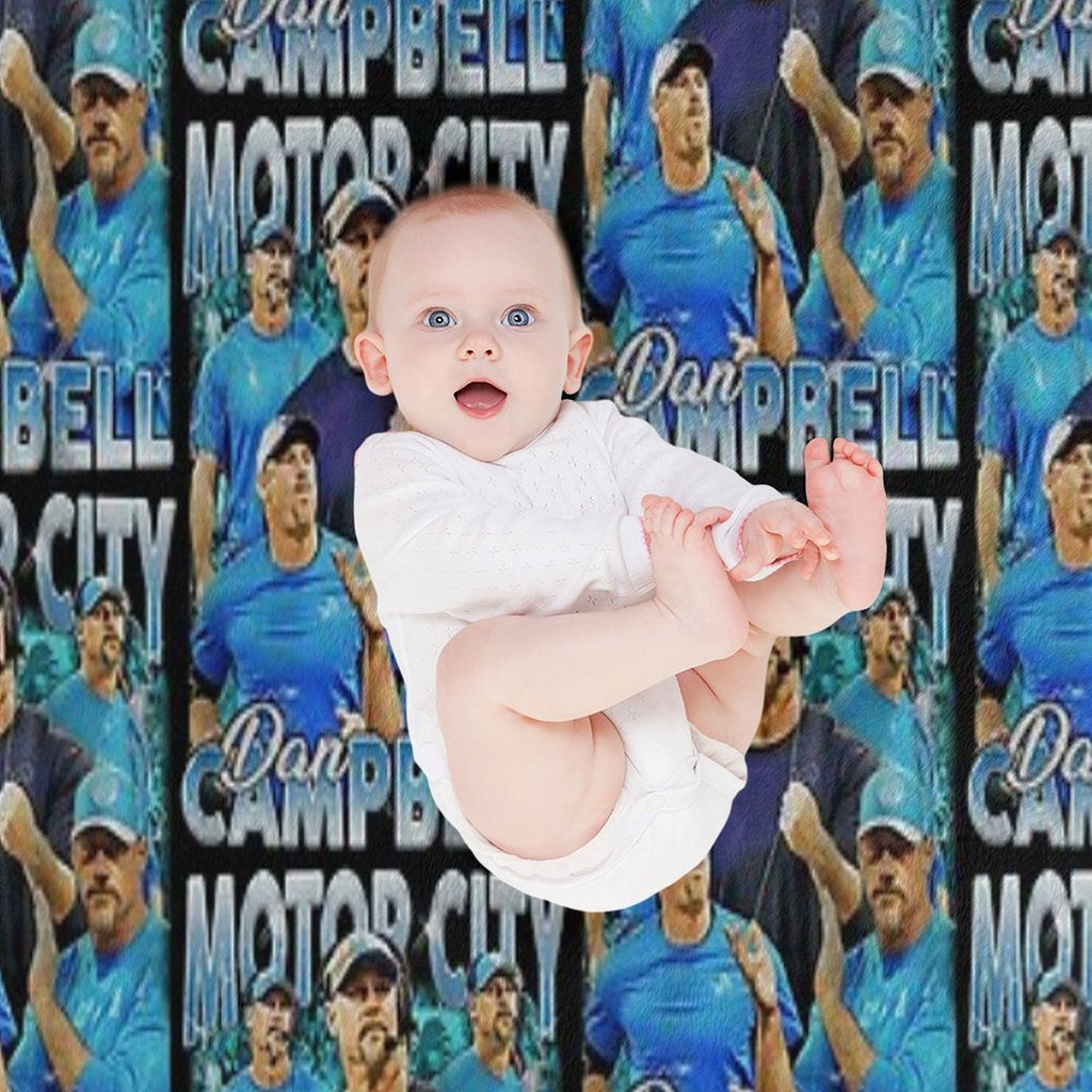 Vintage Dan Campbell Eco-conscious Throw Blanket