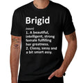 BRIGID Definition Personalized Name Funny Christmas Gift  Oversized Silhouette T-Shirt