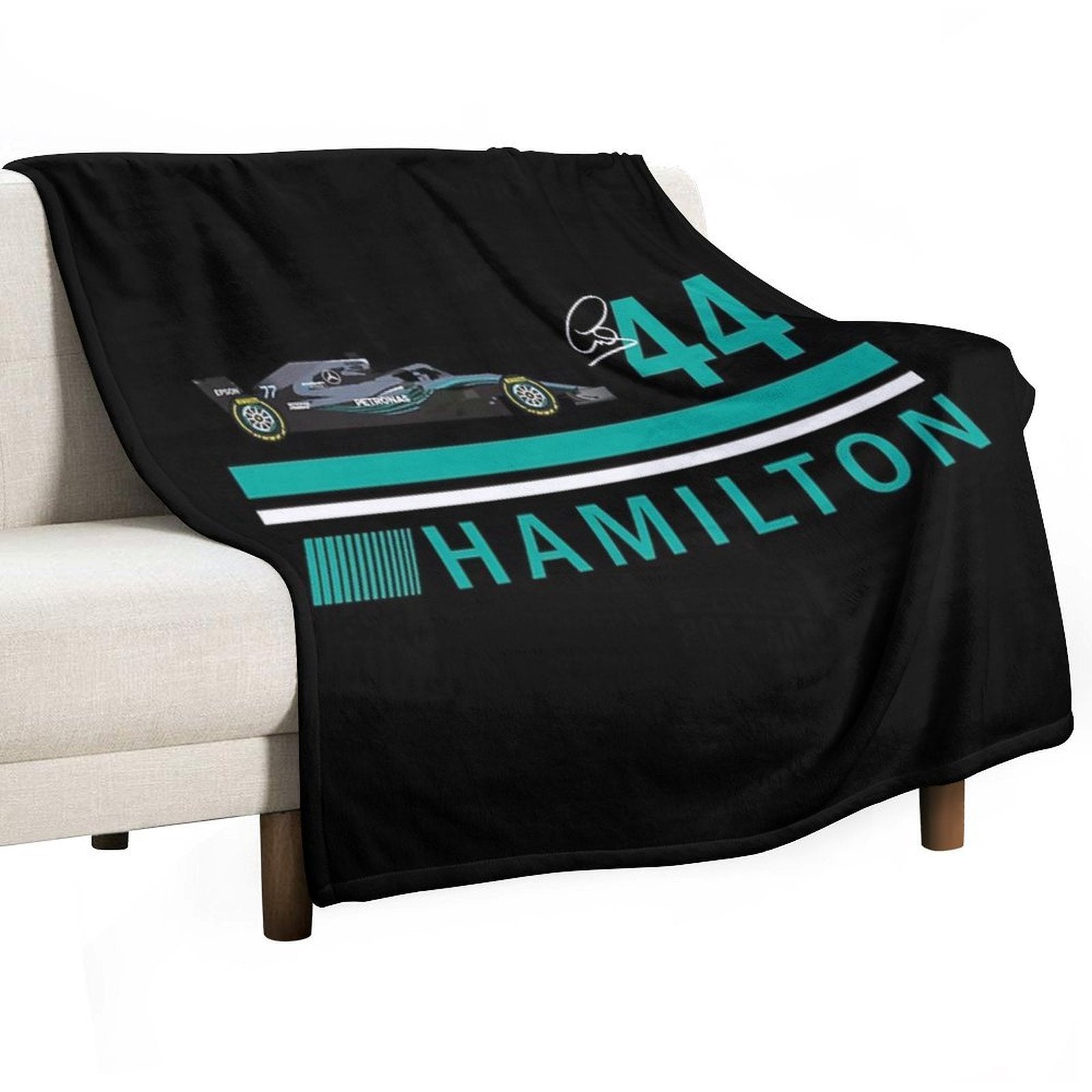 Lewis Hamilton Compact Throw Blanket