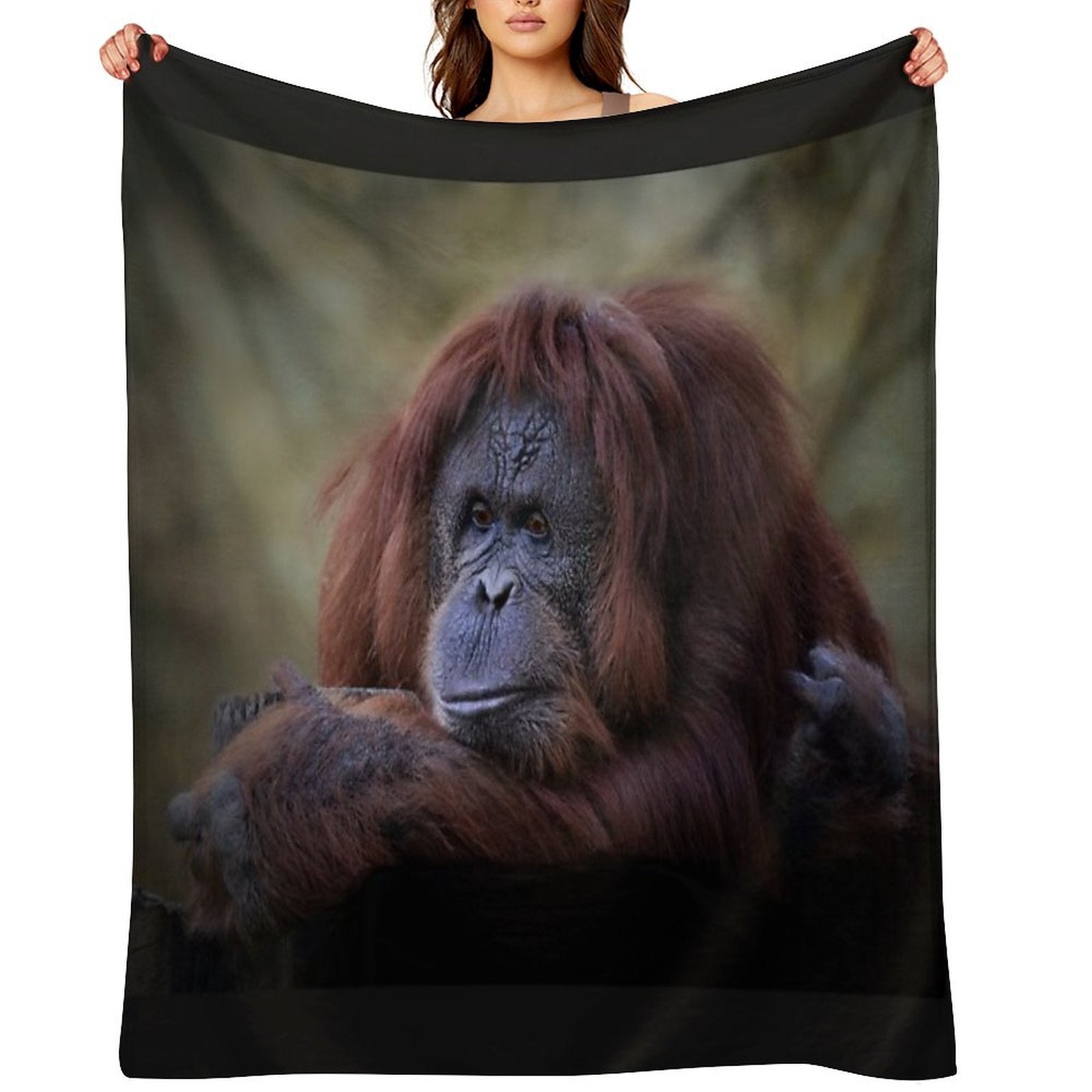 Orangutan Durable Throw Blanket