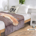 Citrine Birthstone Fairy Travel-friendly Throw Blanket