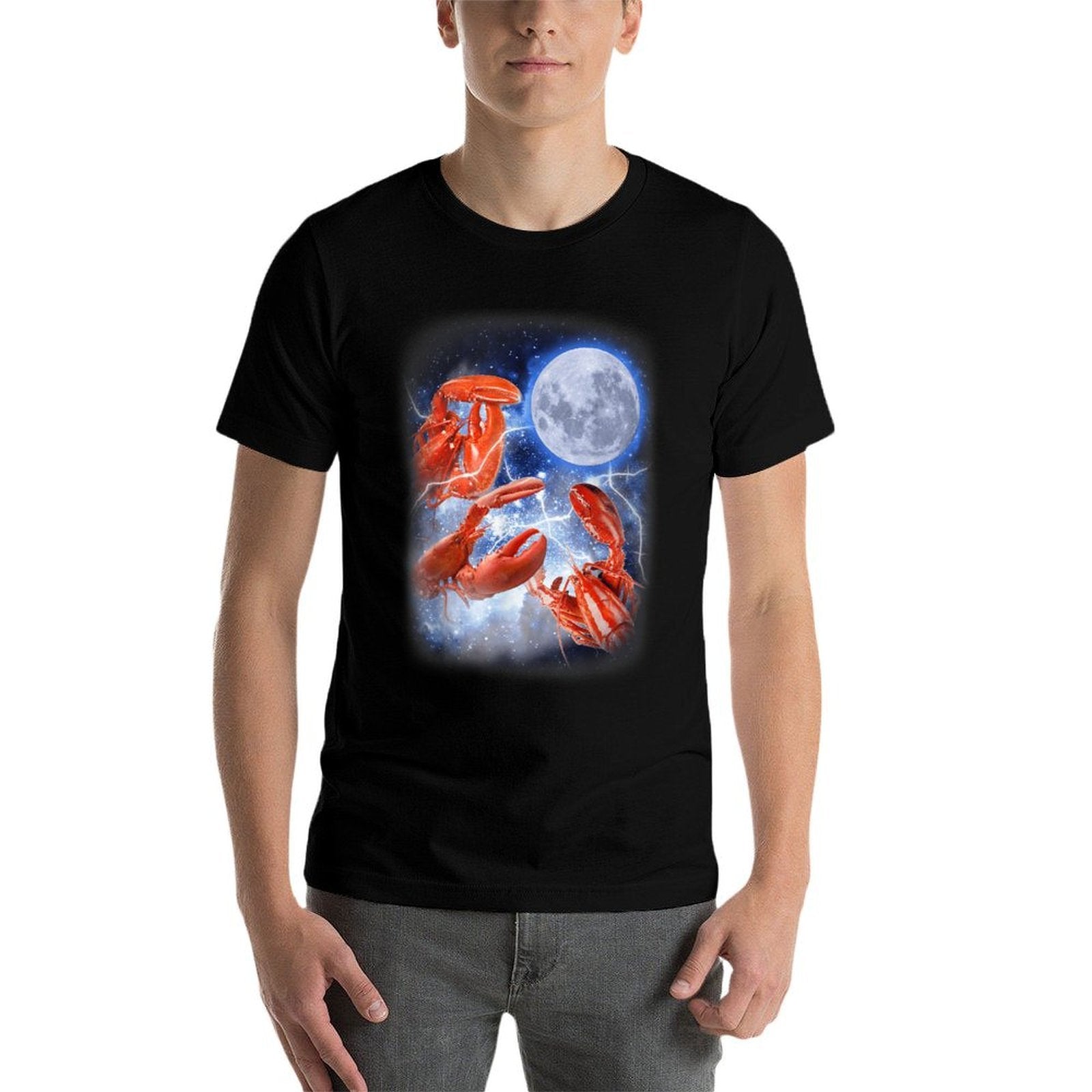Three Lobster Moon - 3 Crustaceans Sea Lover Parody  Graphic-printed T-Shirt