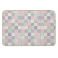 Coquette Floral Patchwork  Slip-Resistant Bath Mat