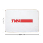 TWA Airlines - Vintage Logo  Absorbent Bath Mat