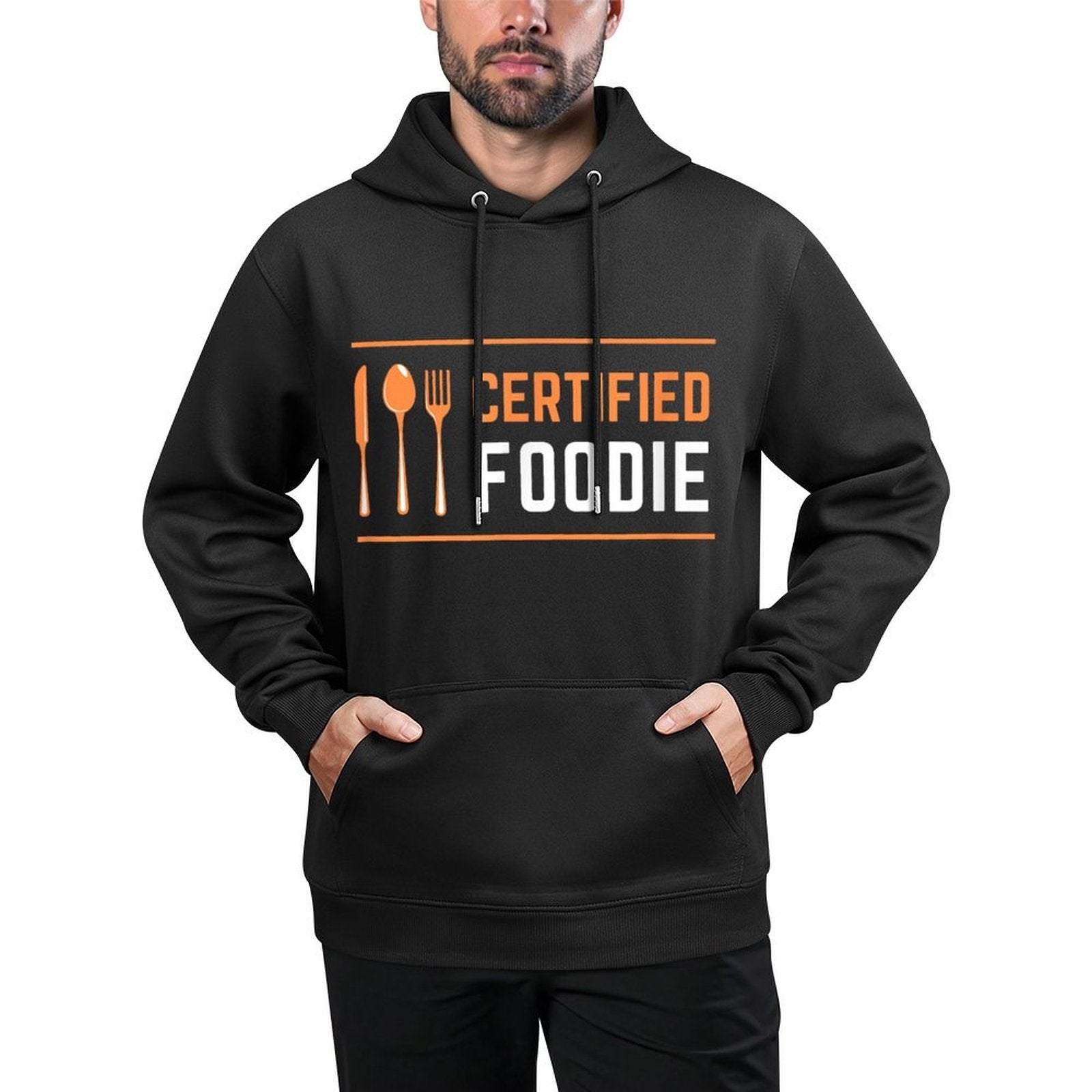 Certified Foodie Funny Designs for Food And Snack Lovers Pilling-Resistant Hoodie