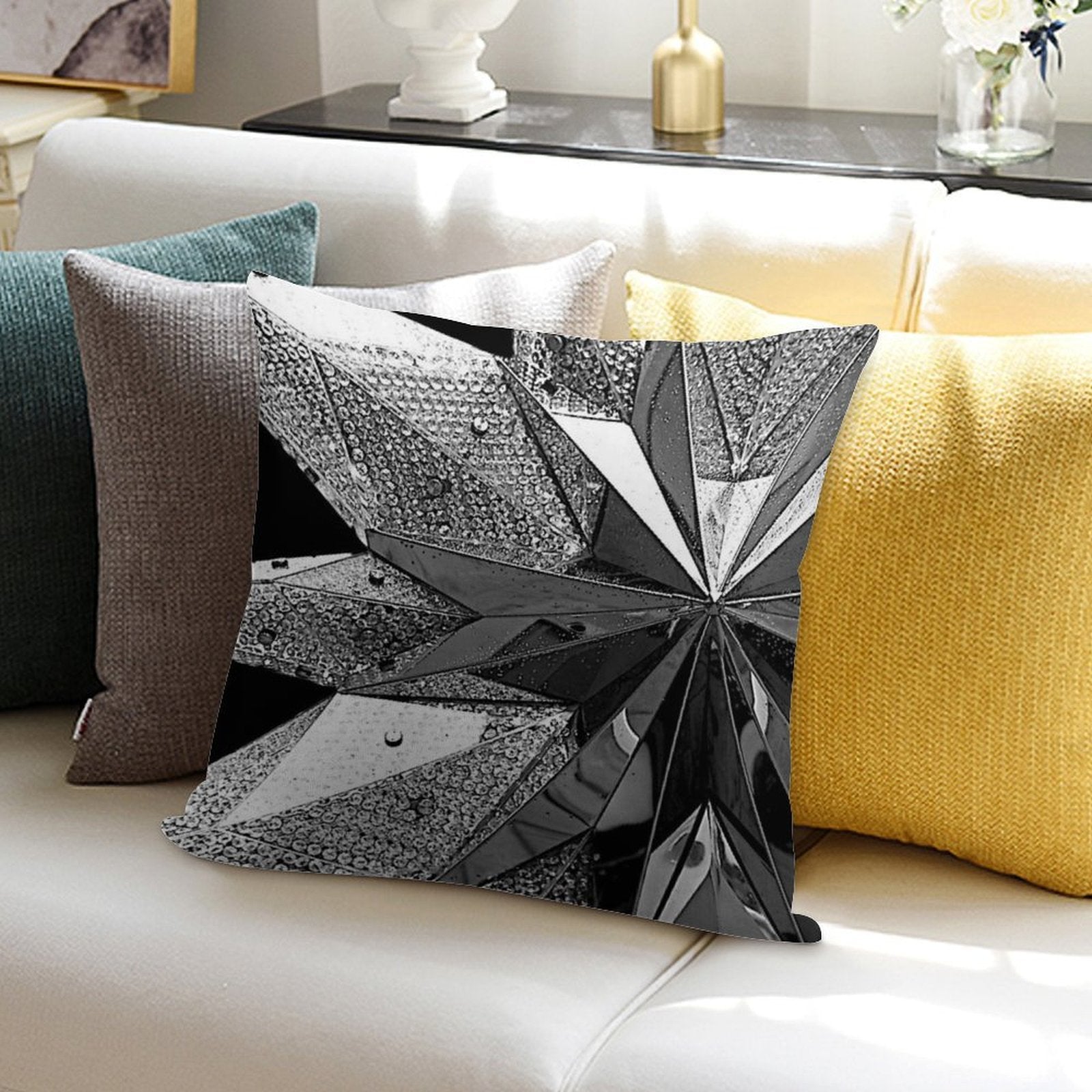 Swarovski Star Soft Skin-Friendly Throw Pillow