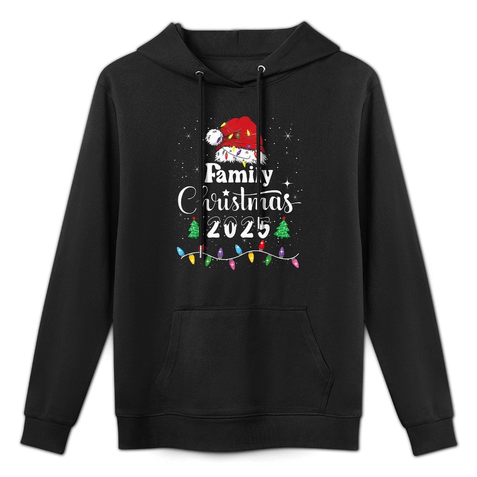 Family Christmas 2025 Matching Outfit Xmas Men Women Kids Adjustable Hood Hoodie