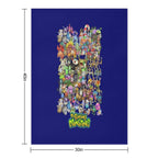 Singing Monsters Group Photo Velvety-soft Throw Blanket