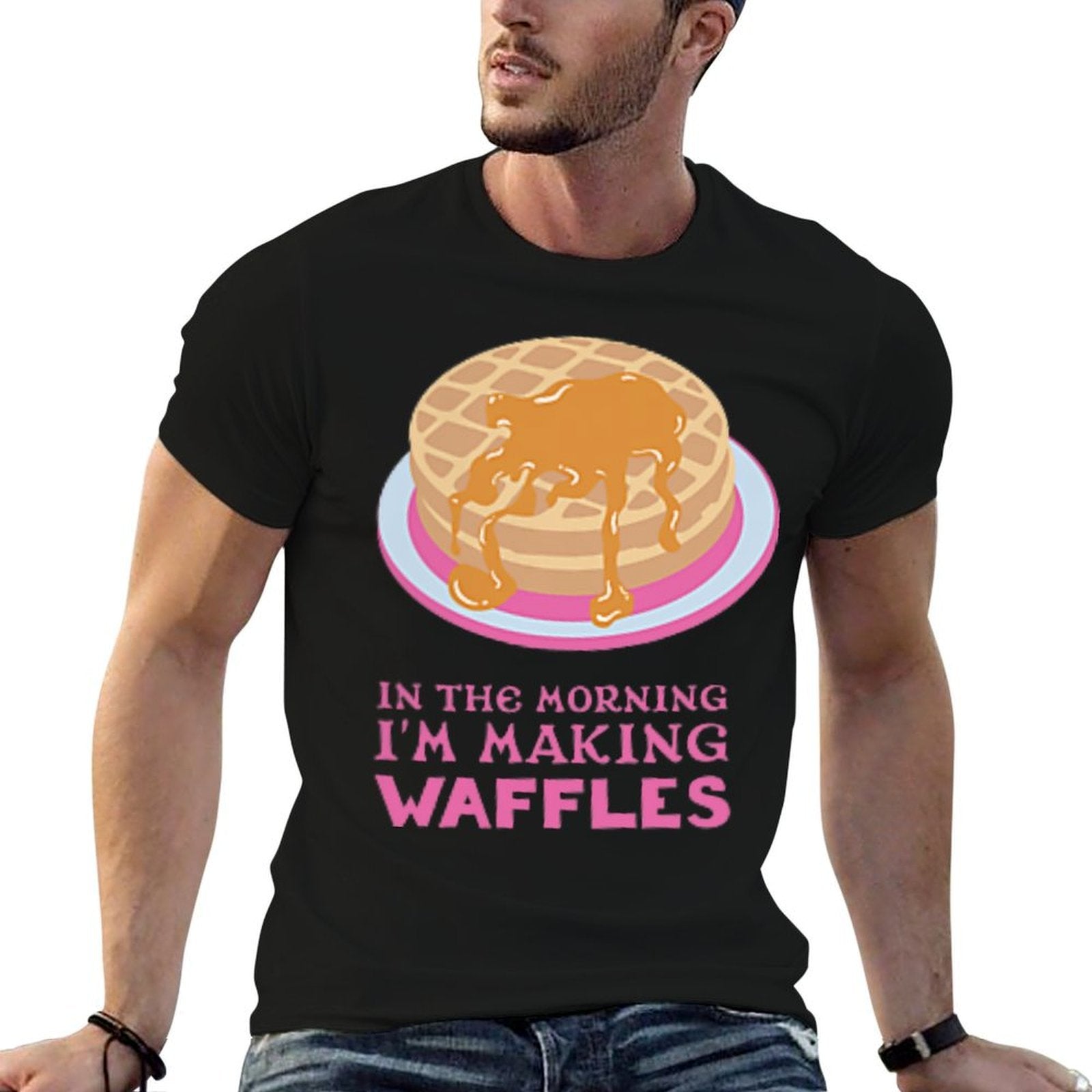 Shrek Donkey Waffles Front  Back  High-quality Stitching T-Shirt