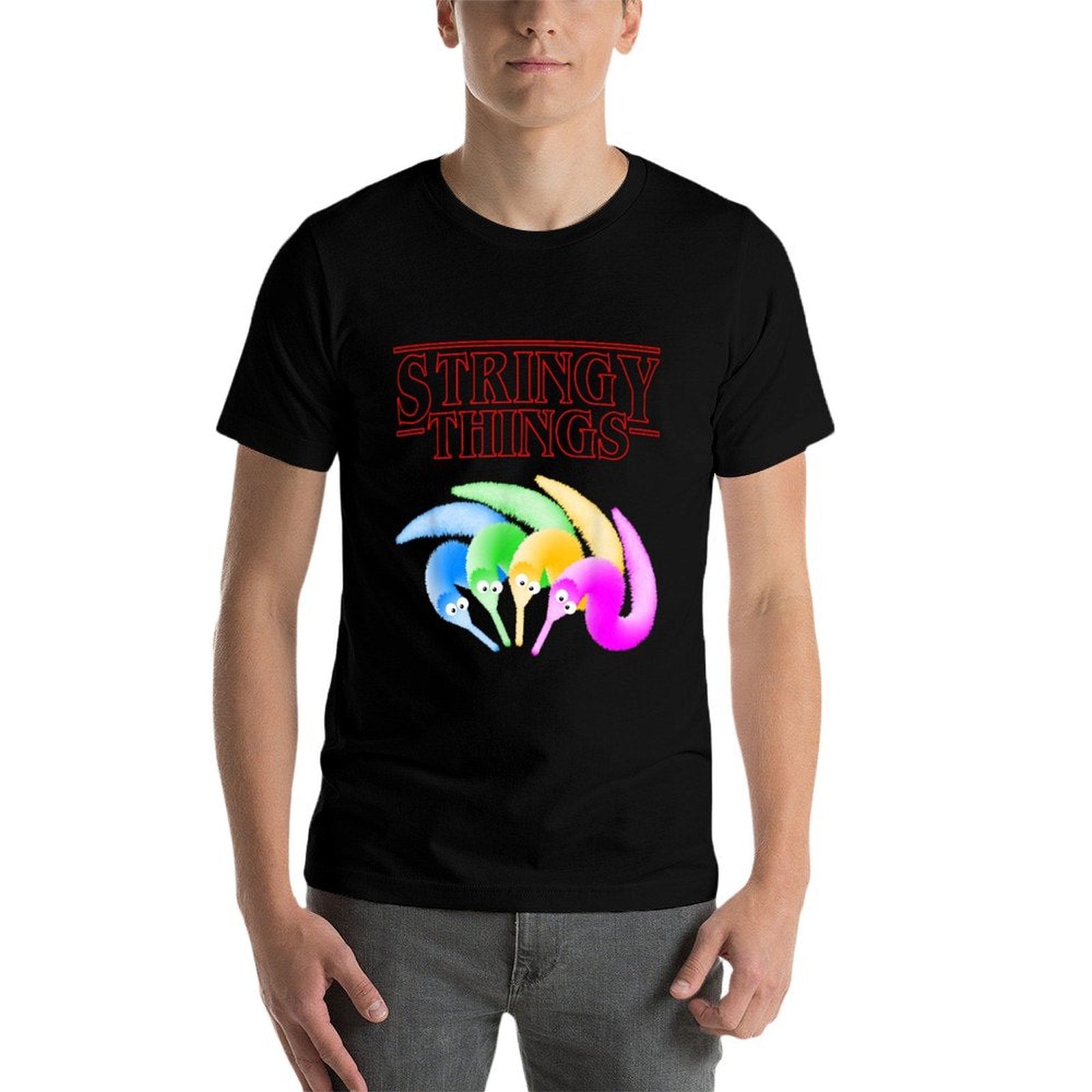 Stringy Things, Fuzzy Magic Worm on A String Meme  Quick-drying T-Shirt