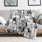 Idol Manga Collage Machine-washable Throw Blanket