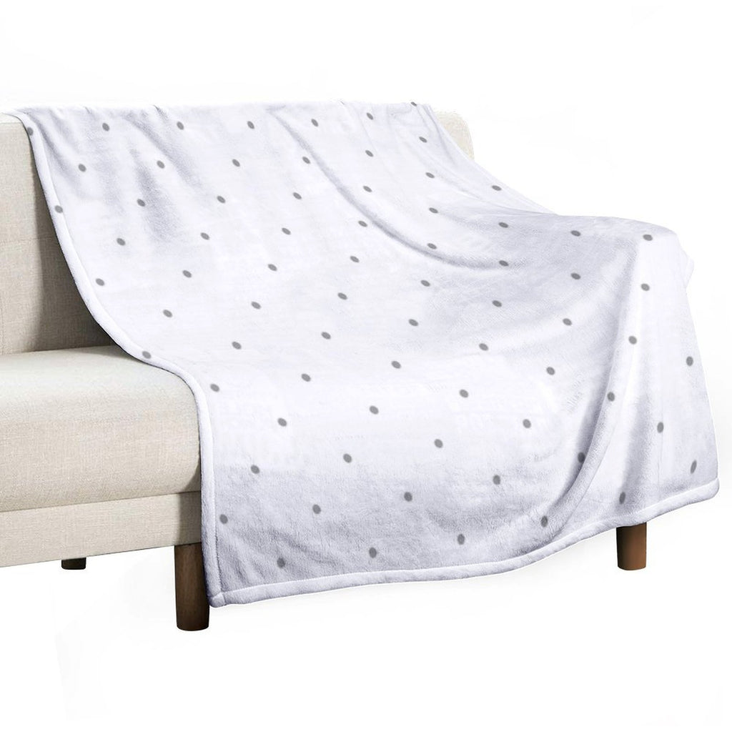 Grey Dots Versatility Throw Blanket