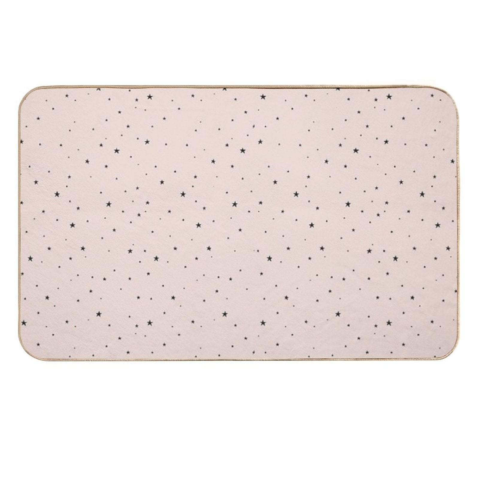 Pink Stars Pattern  Slip-Resistant Bath Mat