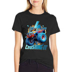 Im Crushing It Monster Truck 4 Year Old Boys 4th Birthday  Stretchy T-Shirt