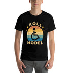 Funny Wheelchair Humor Retro Handicap Disability Roll Model  Soft T-Shirt