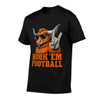Horn Hand Funny Saying Texas Gift for Men, Women  Kids  Summer-ready Fabric T-Shirt