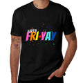 Happy Fri-Yay Friday Lovers Funny Teacher FriYay Men Women Girls Kids  Heathered Texture T-Shirt