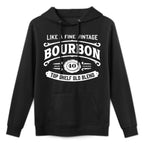 Vintage Bourbon Label for Bourbon Drinker 40th Birthday Customizable Surface Hoodie
