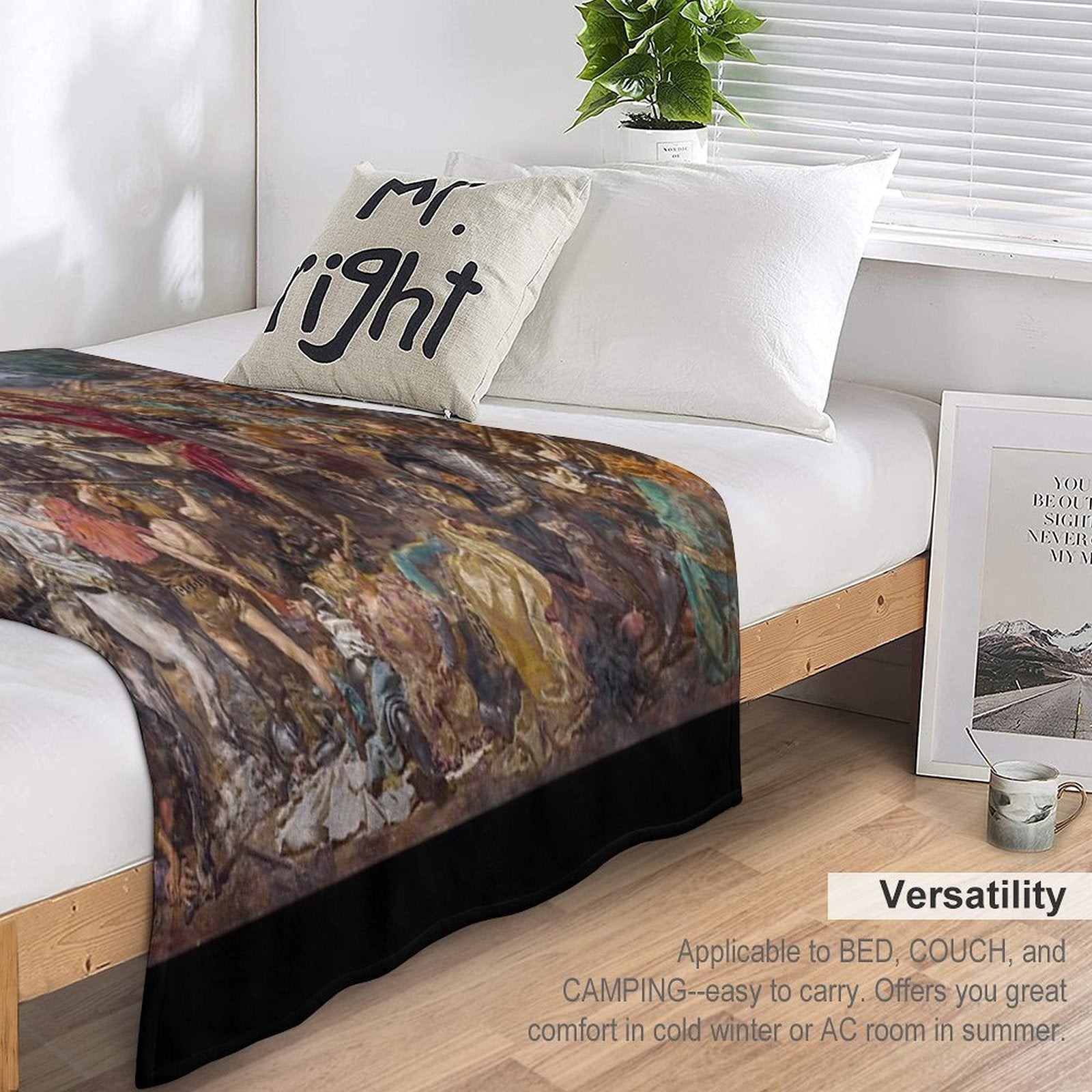 Battle of Grunwald by Jan Matejko Easy Care Throw Blanket