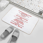 AMC Theaters Speech  Easy To Clean Bath Mat