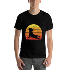 Retro Vintage French Bulldog Yoga Funny French Bulldog  Oversized Silhouette T-Shirt