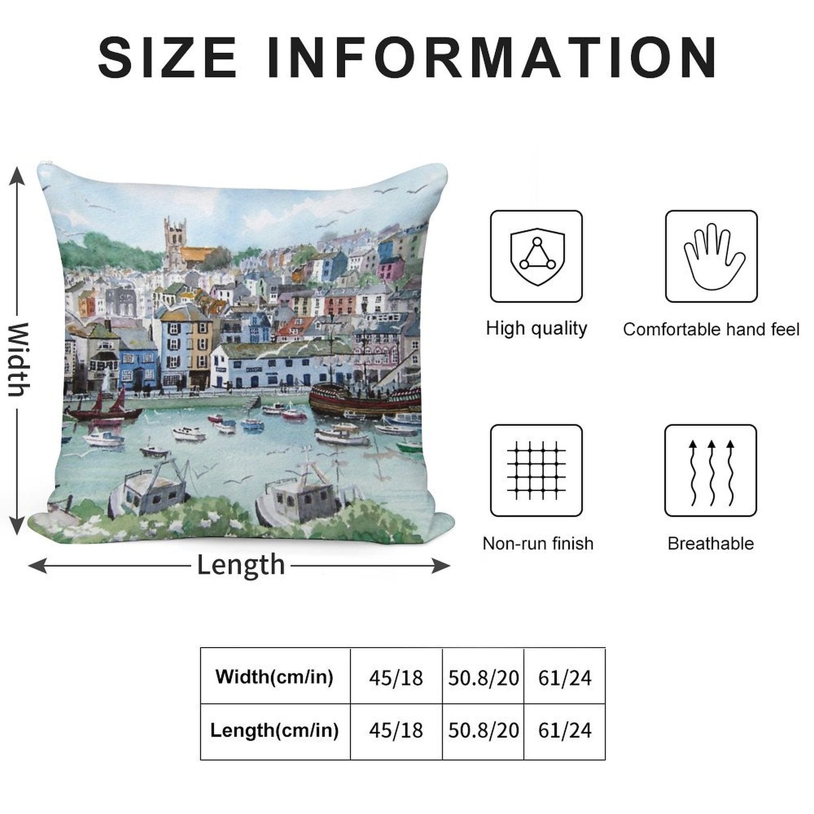 In with The Catch - Brixham, Devon Soft Luxury Feel Throw Pillow