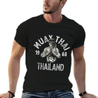 Muay Thai Thailand Vintage Tiger Fighter Training Gift  Classic T-Shirt