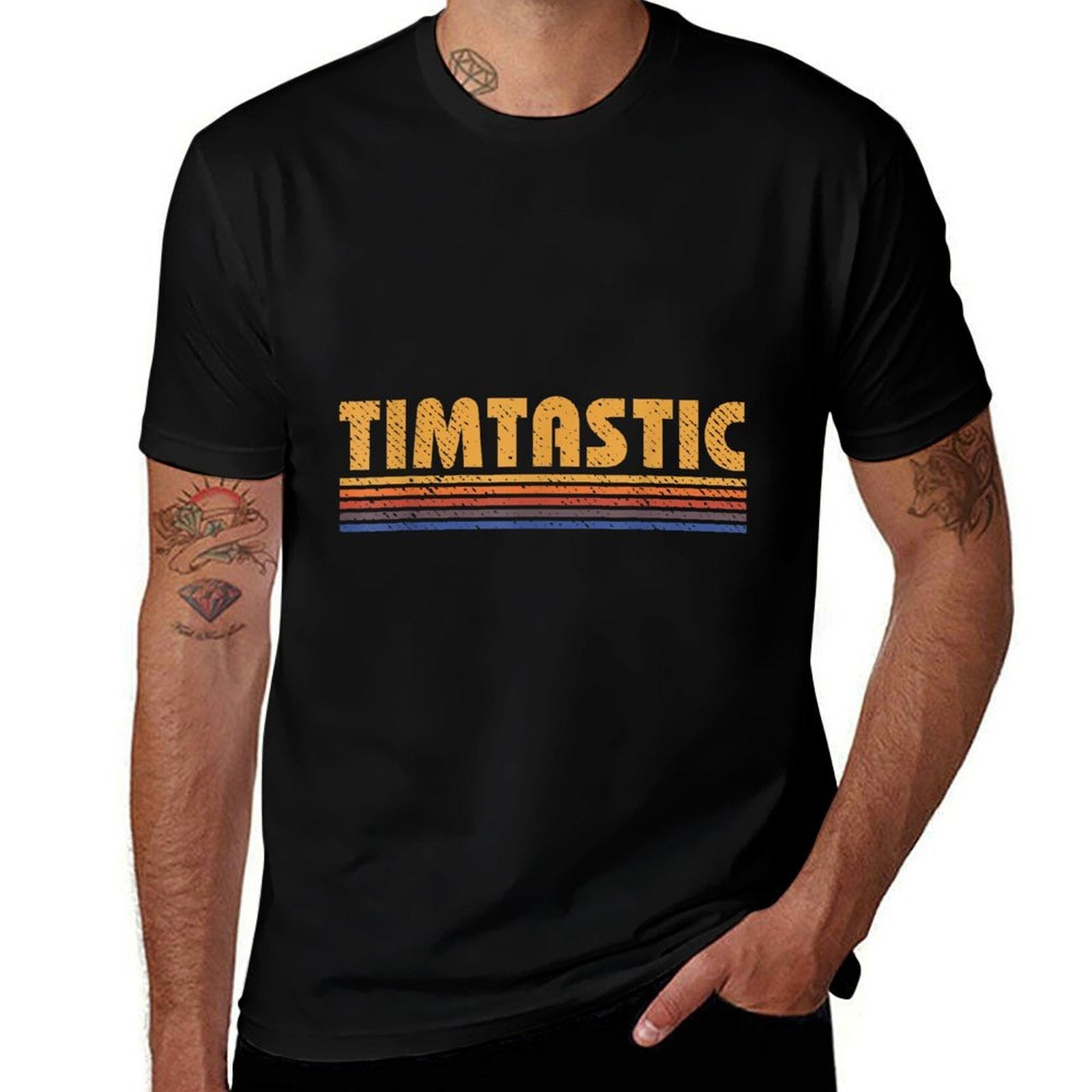 Timtastic Funny Retro First Name Tim  Wrinkle-resistant T-Shirt