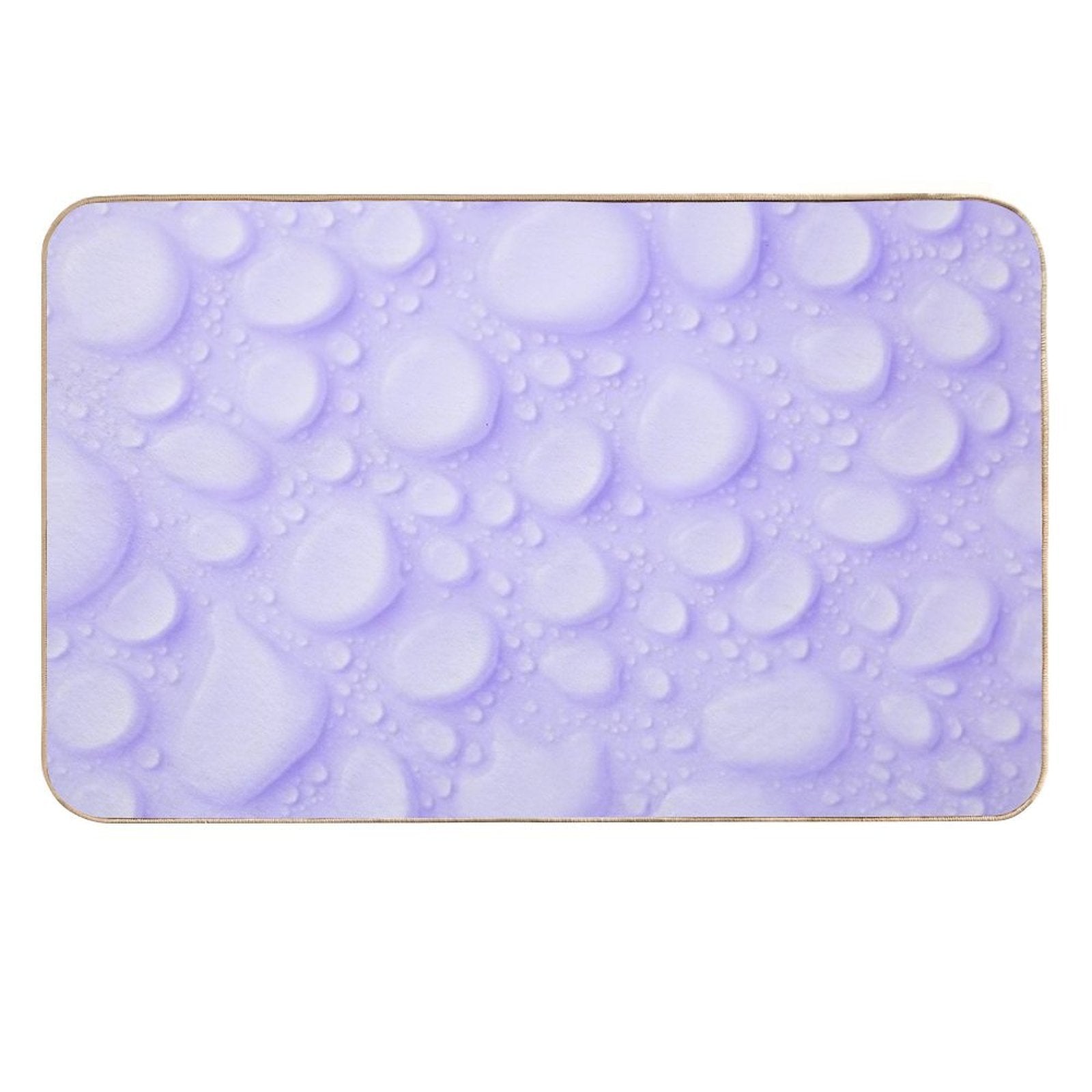 Purple Water Droplets Pattern  Eco-Friendly Bath Mat