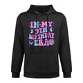 Groovy In My 9th Birthday Era Nine 9 Years Old Birthday Colorfast Hoodie