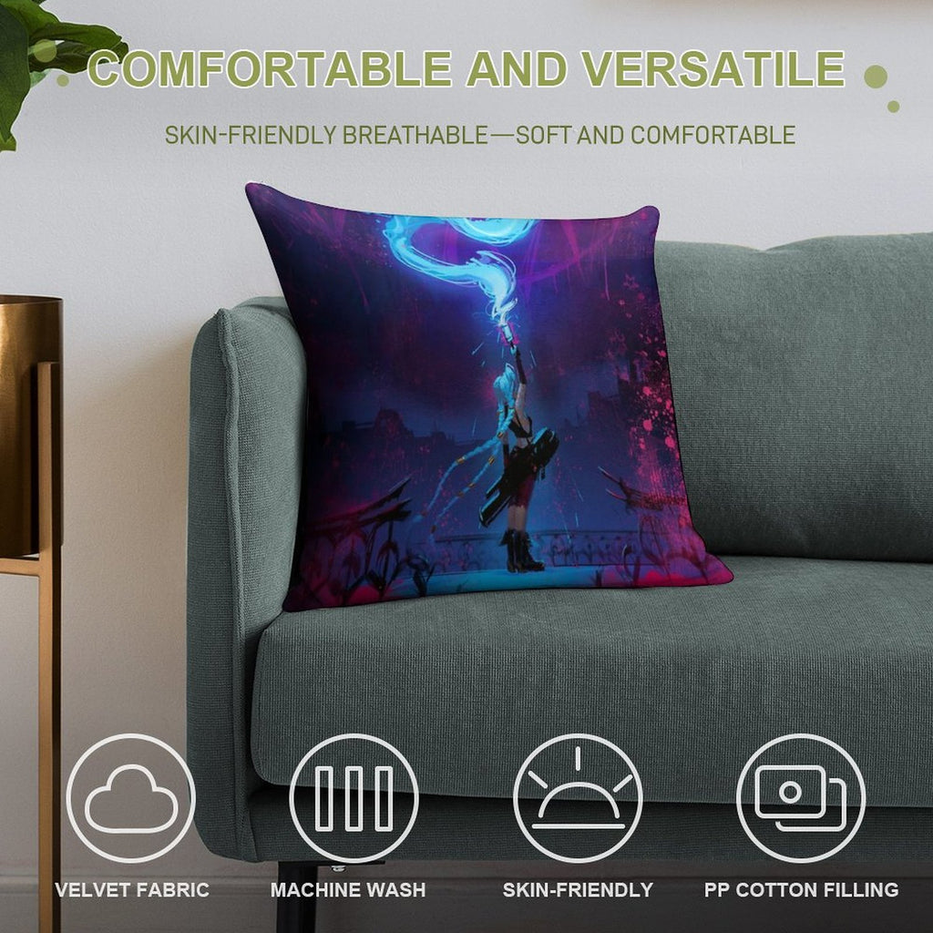 Guns for Hire Soft Decorative Cover Throw Pillow