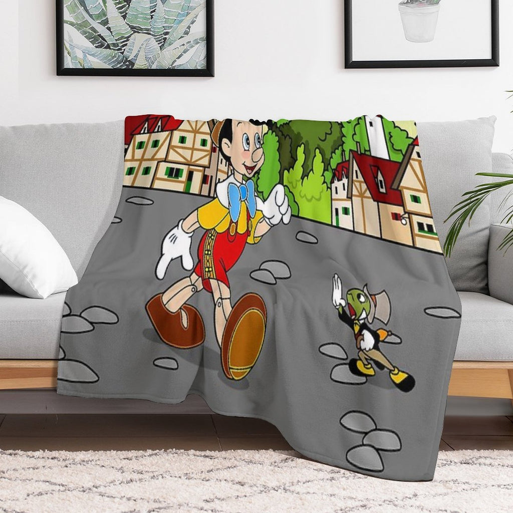 Pinocchio Wrinkle-free Throw Blanket