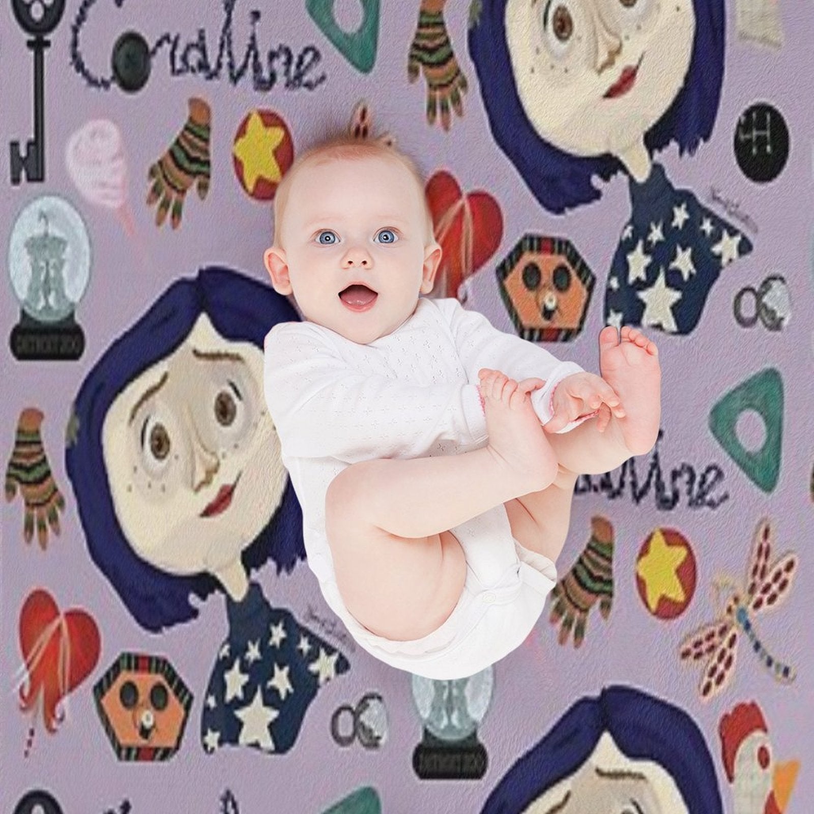 At The Pink Palace Apartments Pattern Easy Care Throw Blanket