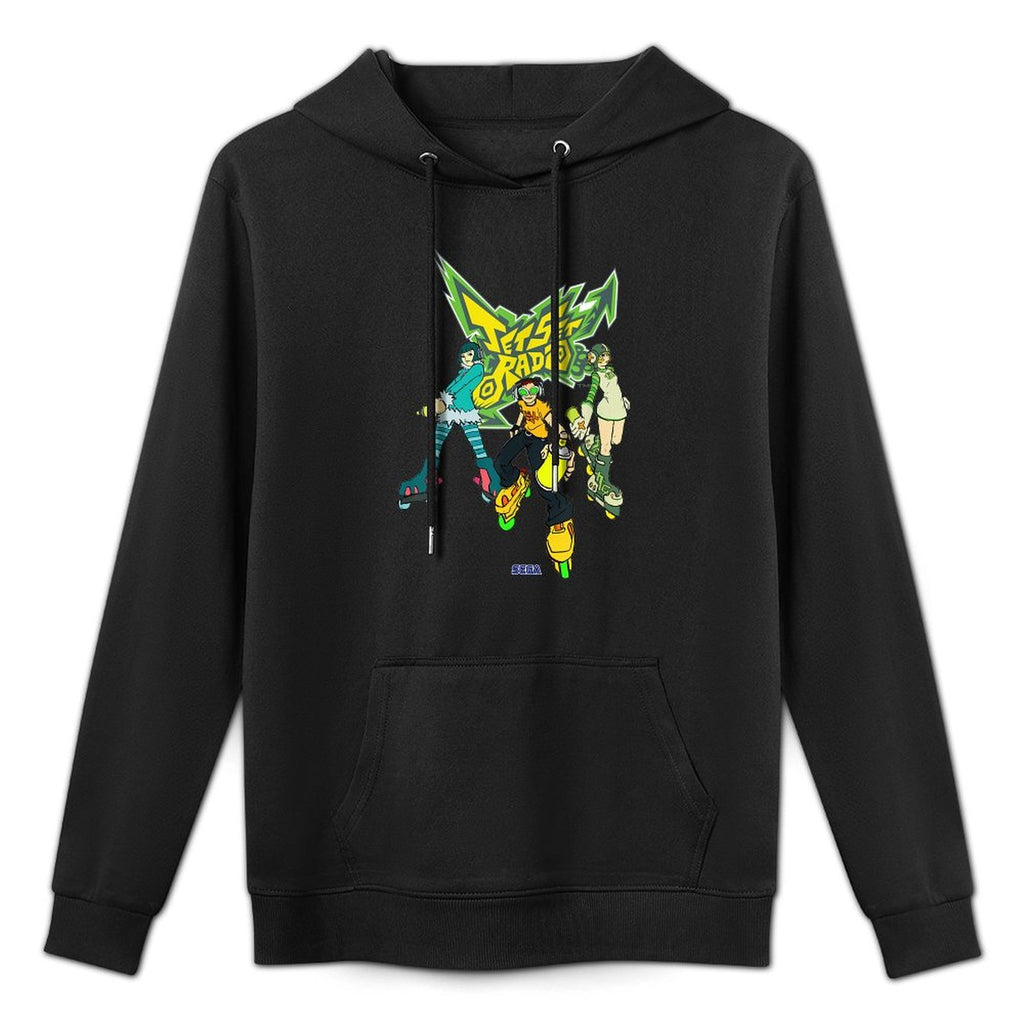 Jet Set Radio Group Mew, Beat, Gum SEGA Dreamcast Video Game Shrink-Resistant Hoodie