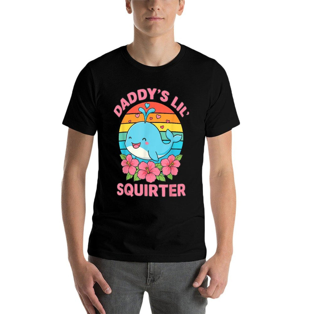 Inappropriate Funny Daddys Lil Squirter Embarrassing Women  Moisture-wicking T-Shirt
