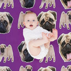 Pugs Velvety-soft Throw Blanket