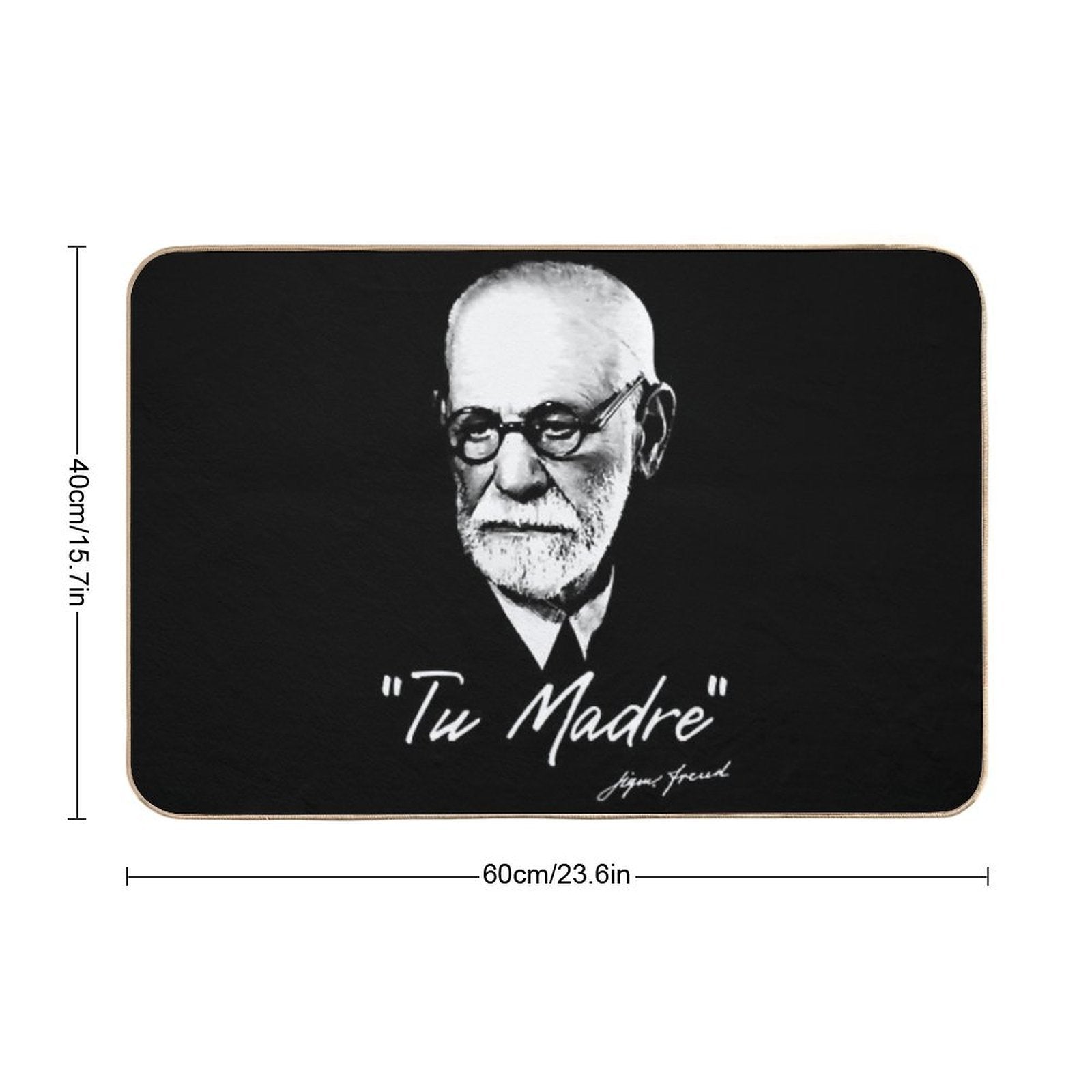 Sigmund Freud  Slip-Resistant Bath Mat