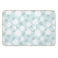 Cute Daisies on A Soft Green Background  Slip-Resistant Bath Mat