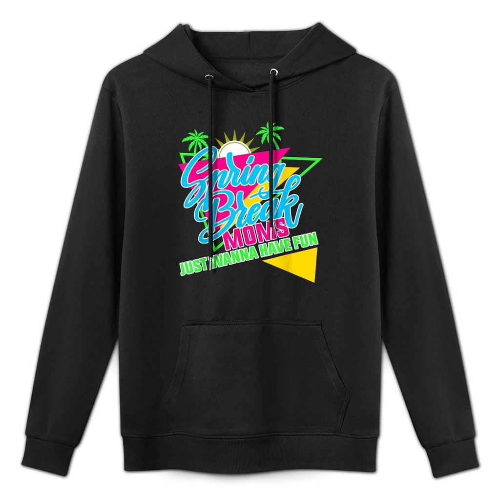 Spring Break Mom 2023 Retro Spring Break 2023 Adjustable Hood Hoodie