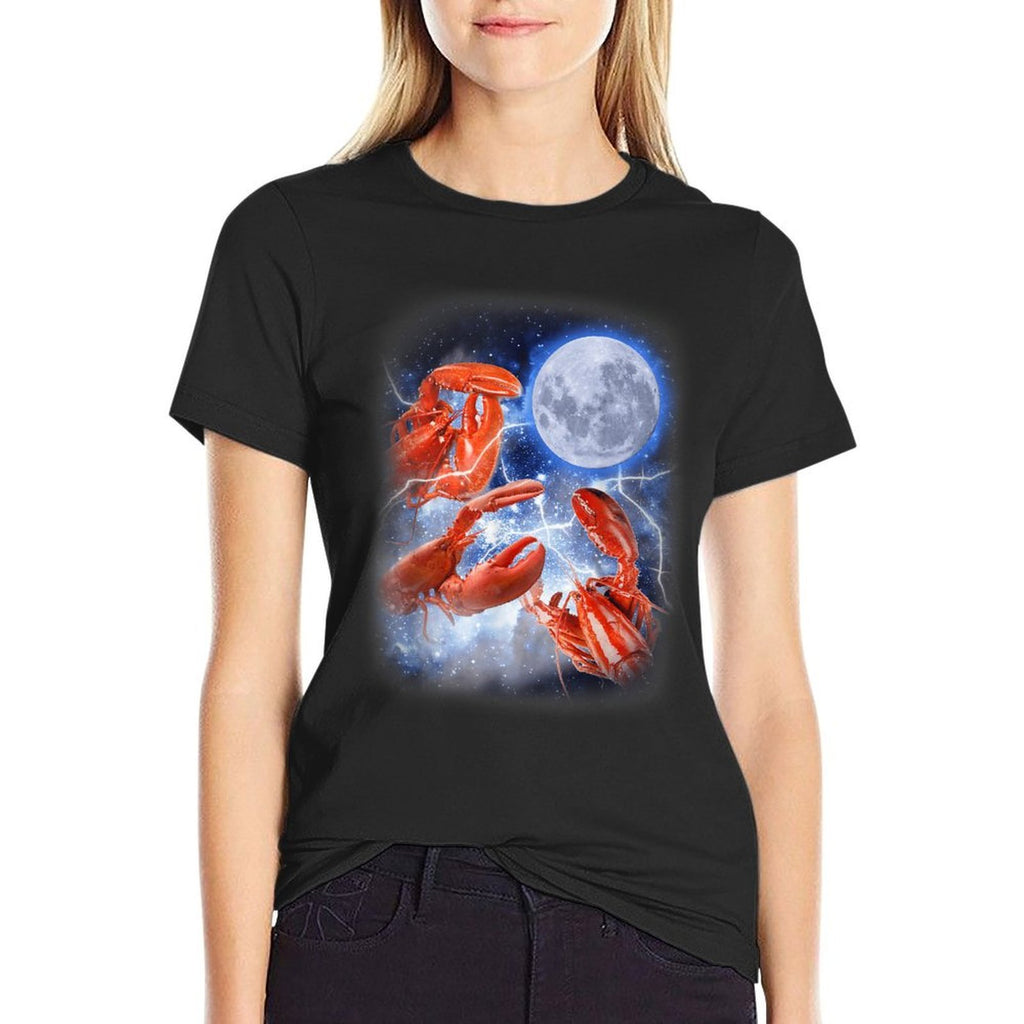 Three Lobster Moon - 3 Crustaceans Sea Lover Parody  Graphic-printed T-Shirt