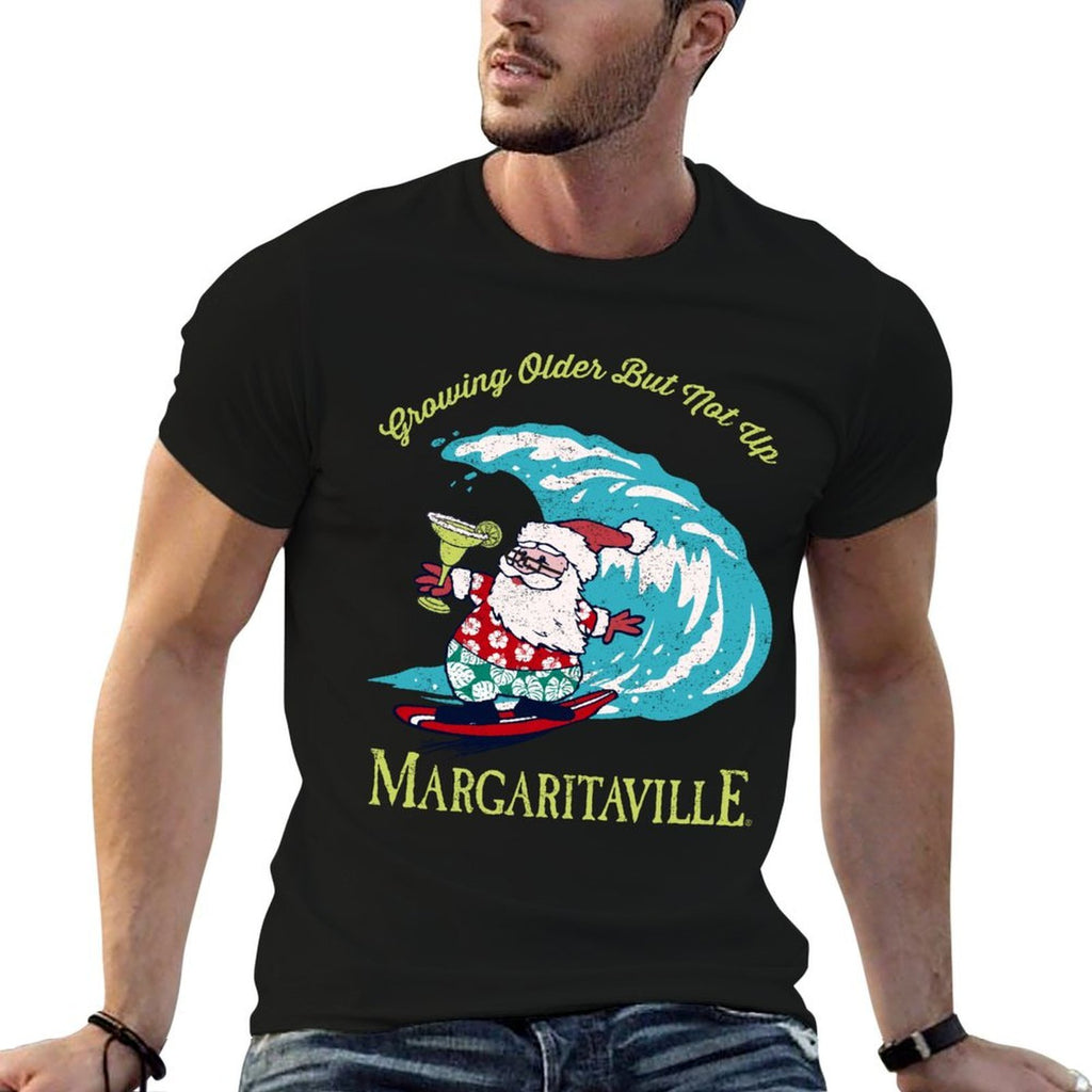 Growing Older But Not Up- Surfing Santa  Odor-resistant T-Shirt