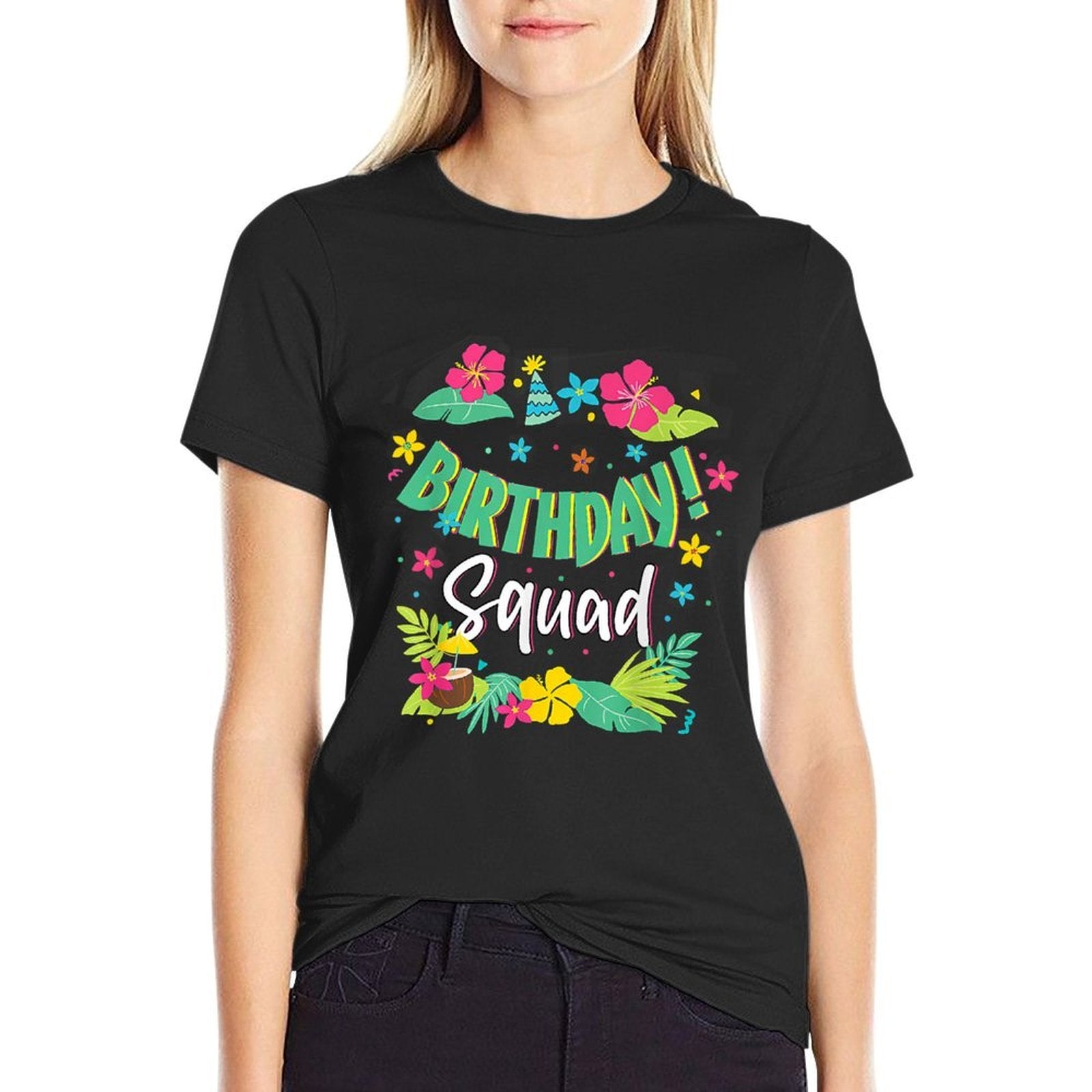 Funny Hawaii Birthday Squad Party Aloha Hawaiian Family  Affordable Price T-Shirt