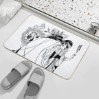 HD. The Peacock Skirt; from Salomé,  by Aubrey Beardsley  Non-Slip Bath Mat