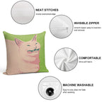 Sneeze Cat Soft Anti-Pilling Throw Pillow