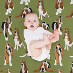 Basset Hound Eco-conscious Throw Blanket