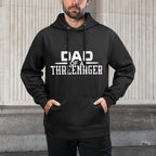 Funny Parenting Dad Of A Threenager Customizable Surface Hoodie