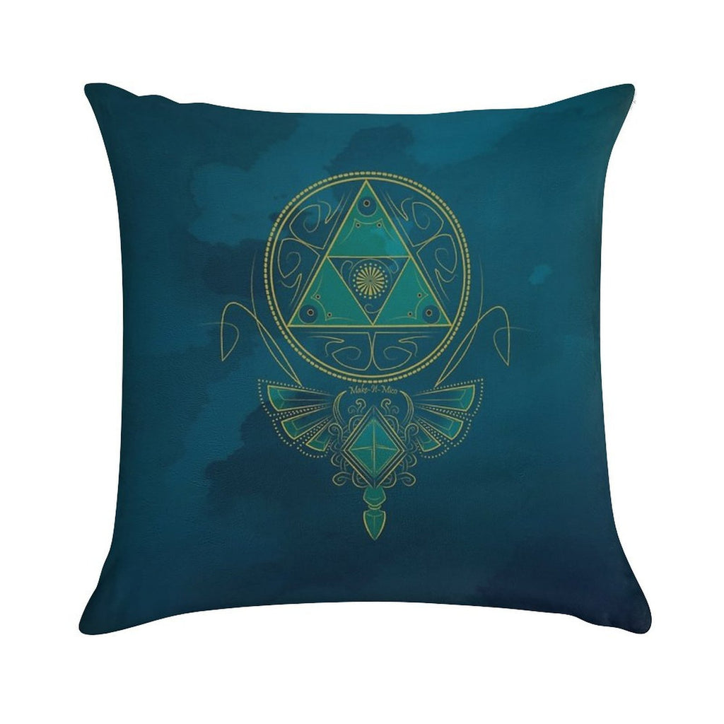 ~Blue Wisdom~ Soft Bedroom Essential Throw Pillow