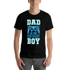 Dad of The Birthday Boy Matching Video Gamer Birthday Party  Oversized Silhouette T-Shirt