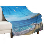 Summer at Polzeath Quick-dry Throw Blanket